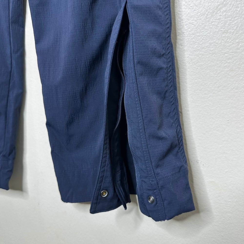 Athleta Trekkie High Rise Parachute Pants Navy Blue Elastic Waist Hiking Size 4 - Picture 7 of 12